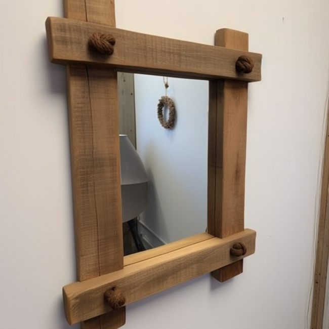 Beautiful and useful mirror in natural driftwood mirror