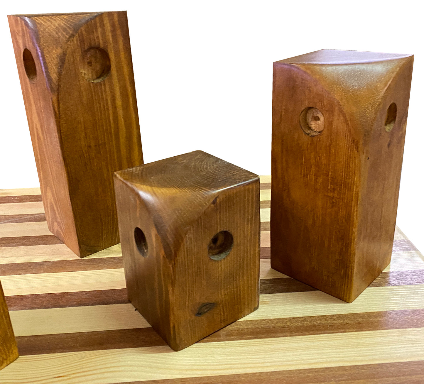 Wooden Owl made from solid pine and stained then waxed to oak finish